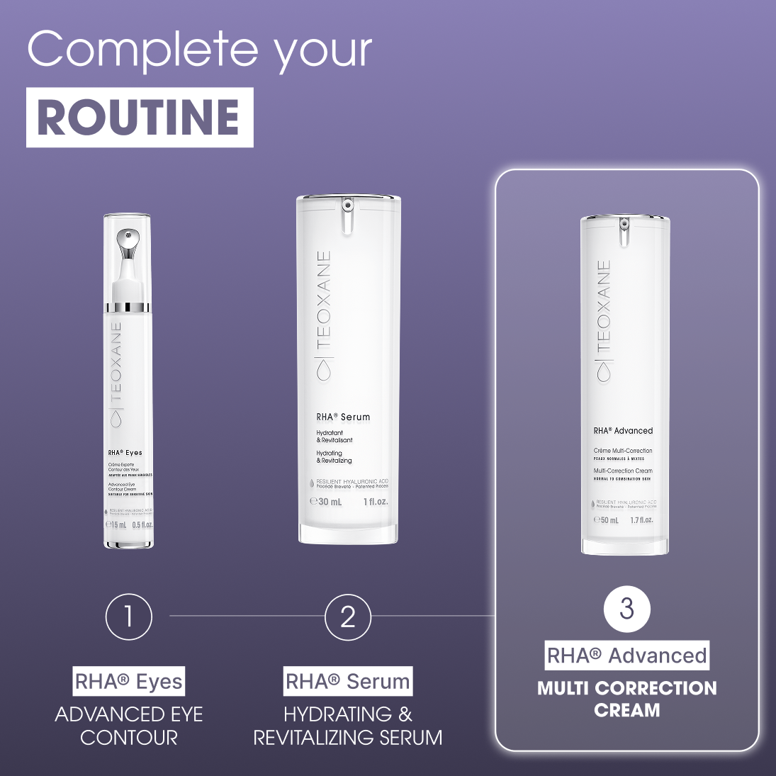 RHA® Advanced Normal to Combination Skin